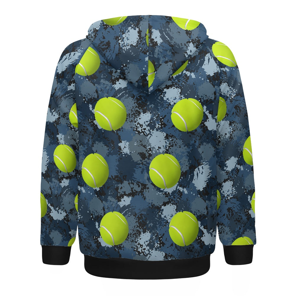 Men's raglan hooded sweatshirt