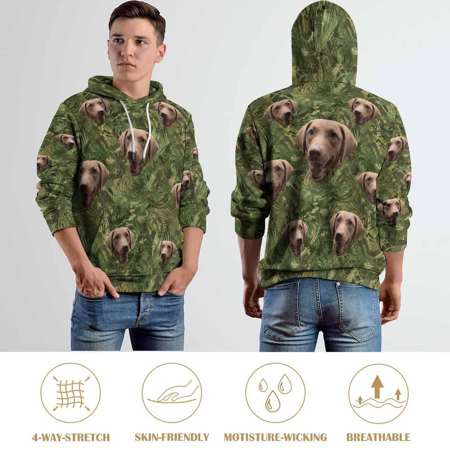 Custom Hoodie FACE PATTERN