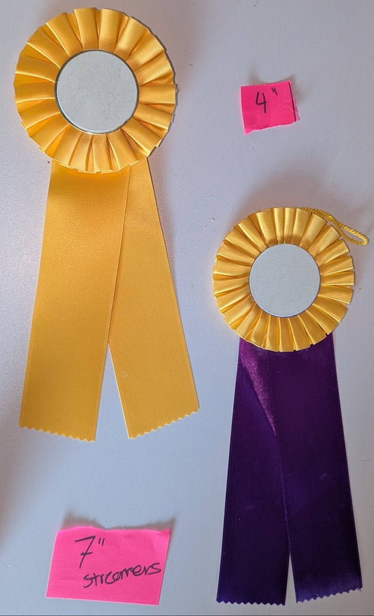 ROSETTE  - 4"  YELLOW  STARTER