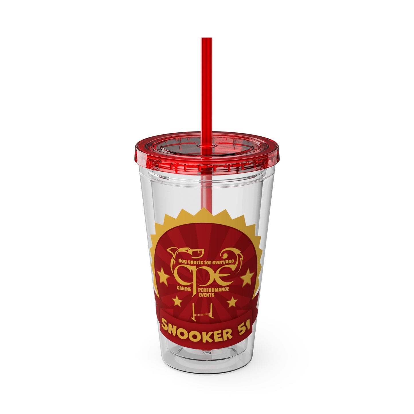 CPE SNOOKER 51 Sunsplash Tumbler with Straw, 16oz