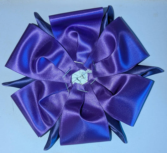 ROSETTE  - 6" FANCY PURPLE