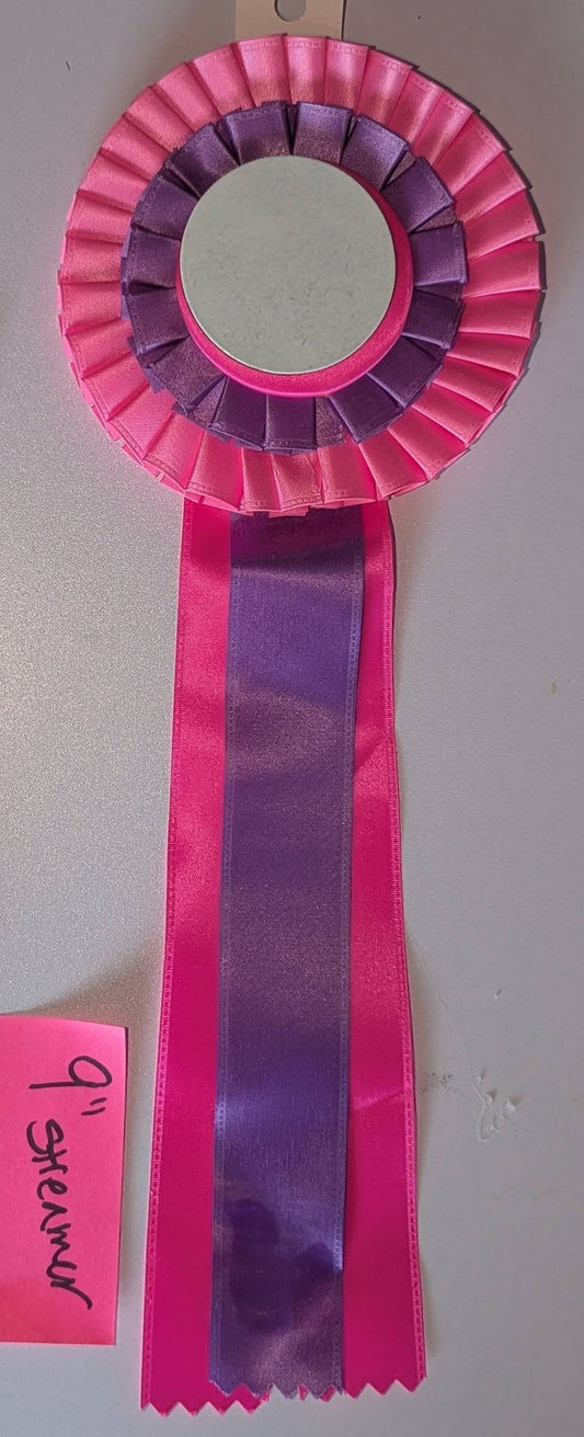 ROSETTE  -5"   PINK PURPLE  STARTER