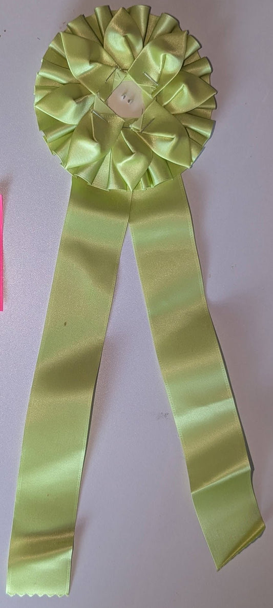 ROSETTE  - 5"  LIGHT GREEN   STARTER