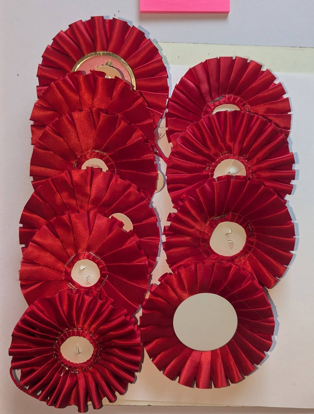 ROSETTE  - 4" RED