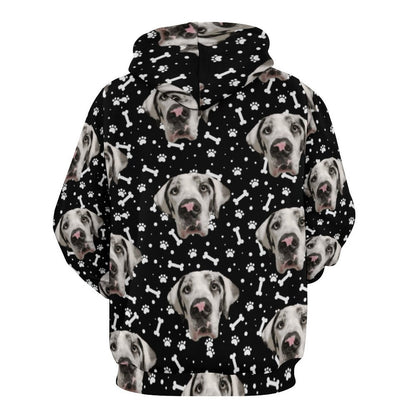 FACE w PAWS-n-BONES  Hoodie