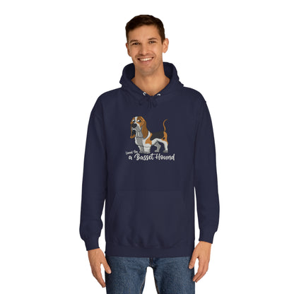 LOVED BY  BASSET 4 Unisex College Hoodie