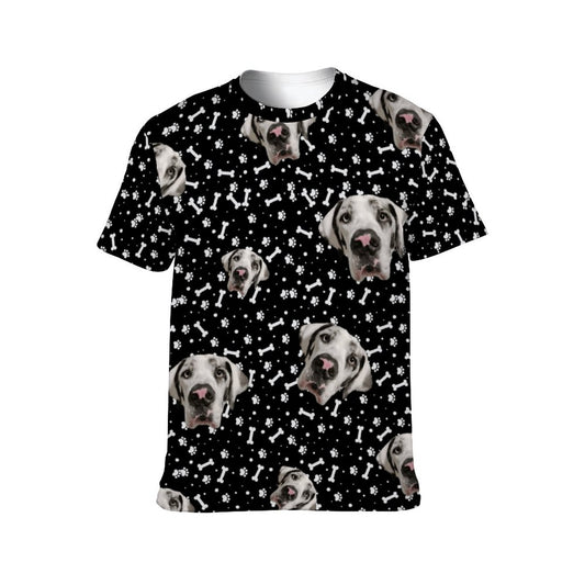 FACE w PAWS-n-BONES  Women Short Sleeve Shirt