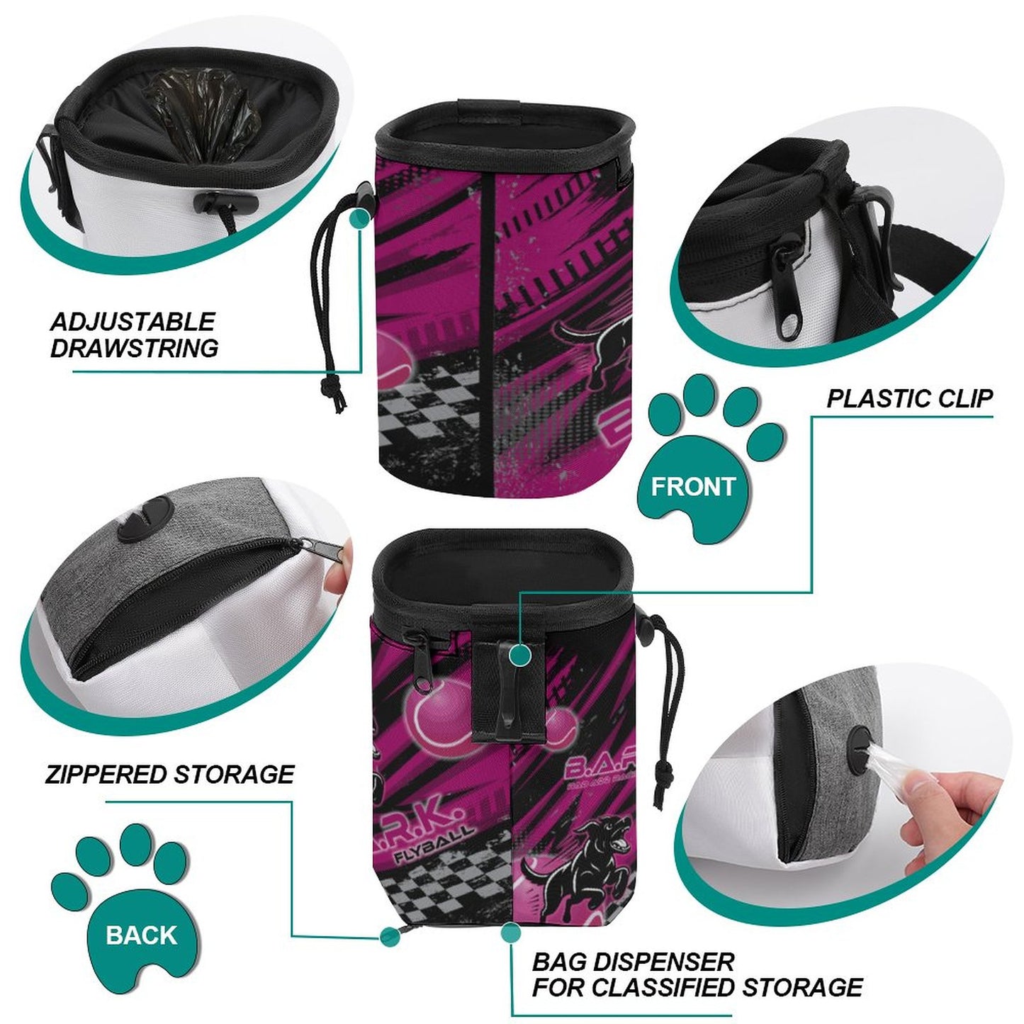 BARK FLYBALL   Treat Training Bag