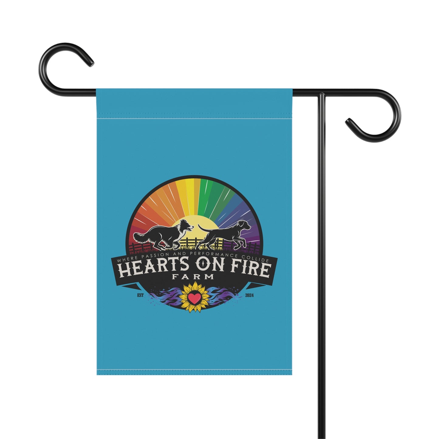 HEARTS ON FIRE Garden  Banner