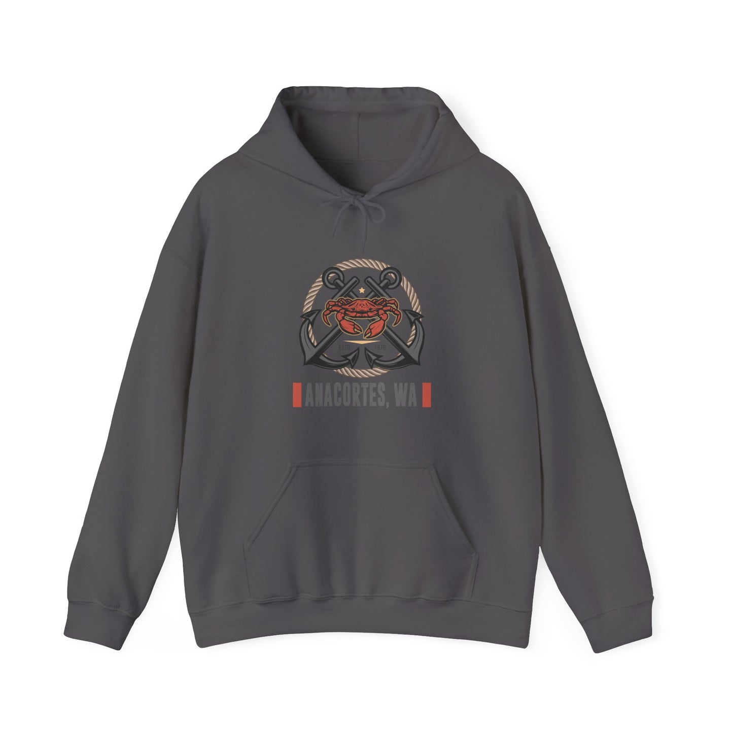ANACORTES CRAB/ANCHOR Unisex Heavy Blend™ Hooded Sweatshirt