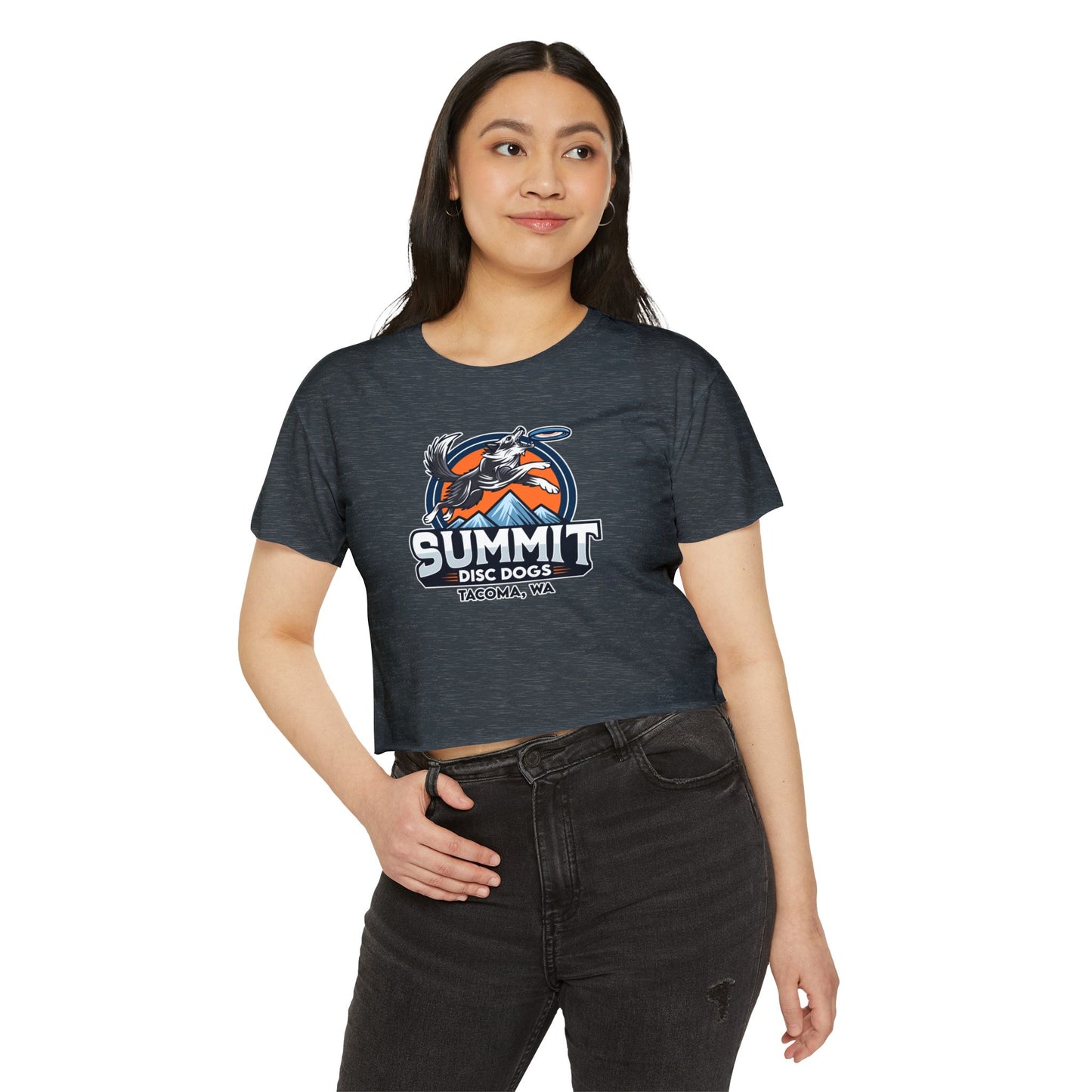 SUMMIT DISC DOGS   Women's Festival Crop Top