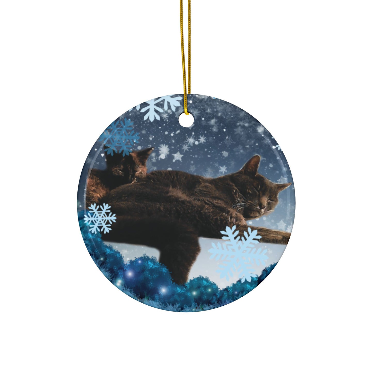 Amanda  Cats  Ceramic Ornaments