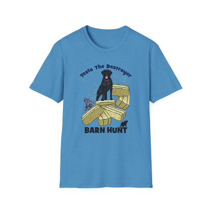 TESLA Barn Hunt Unisex Softstyle T-Shirt