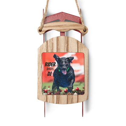 RIDER Sled Ornaments