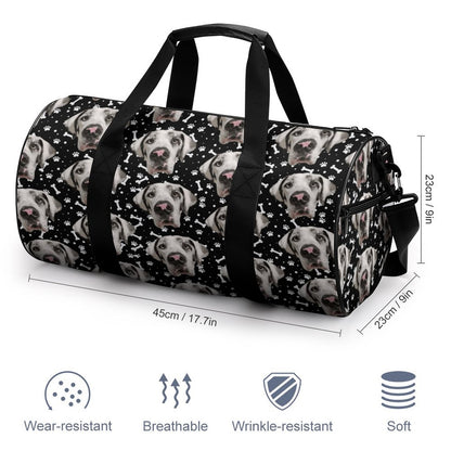 FACE w PAWS-n-BONES Gym Bag