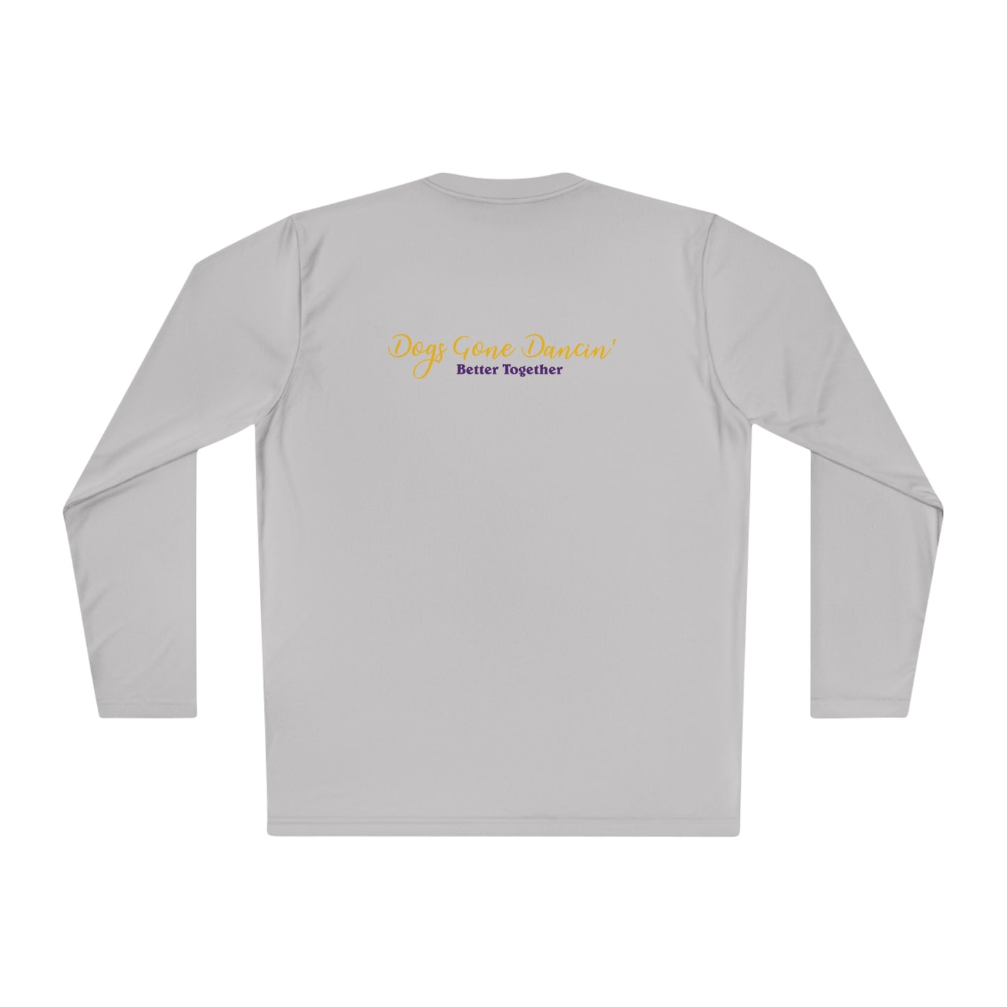 Purple - Dogs Gone Dancin' Unisex Lightweight Long Sleeve Tee