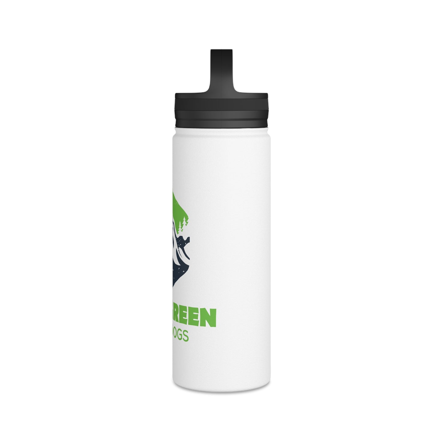EVERGREEN DISC DOGS Stainless Steel Water Bottle, Handle Lid