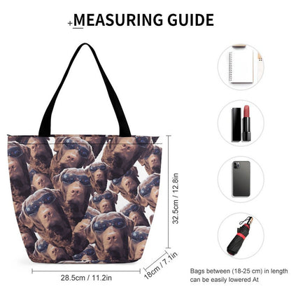 FOXY LADY _ LAB _ COLLAGE FACE DESIGN - Shopping Bag