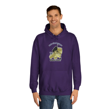 SNIFFING  TESLA BARN HUNT Unisex College Hoodie