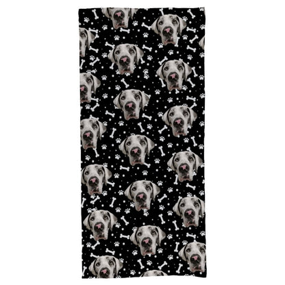 FACE w PAWS-n-BONES  Bath Towel 70x140