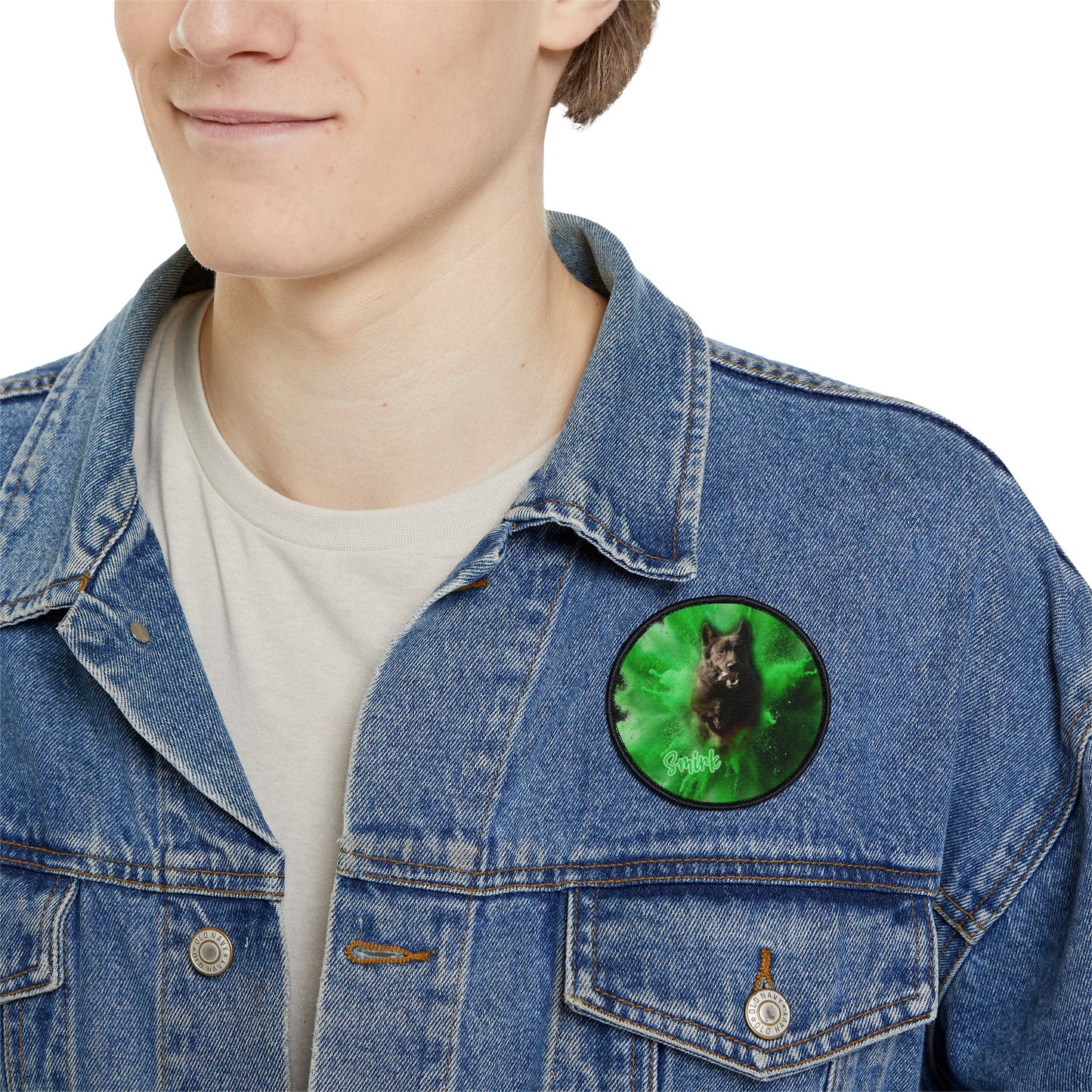 SMIRK  Badge Iron-On Patches