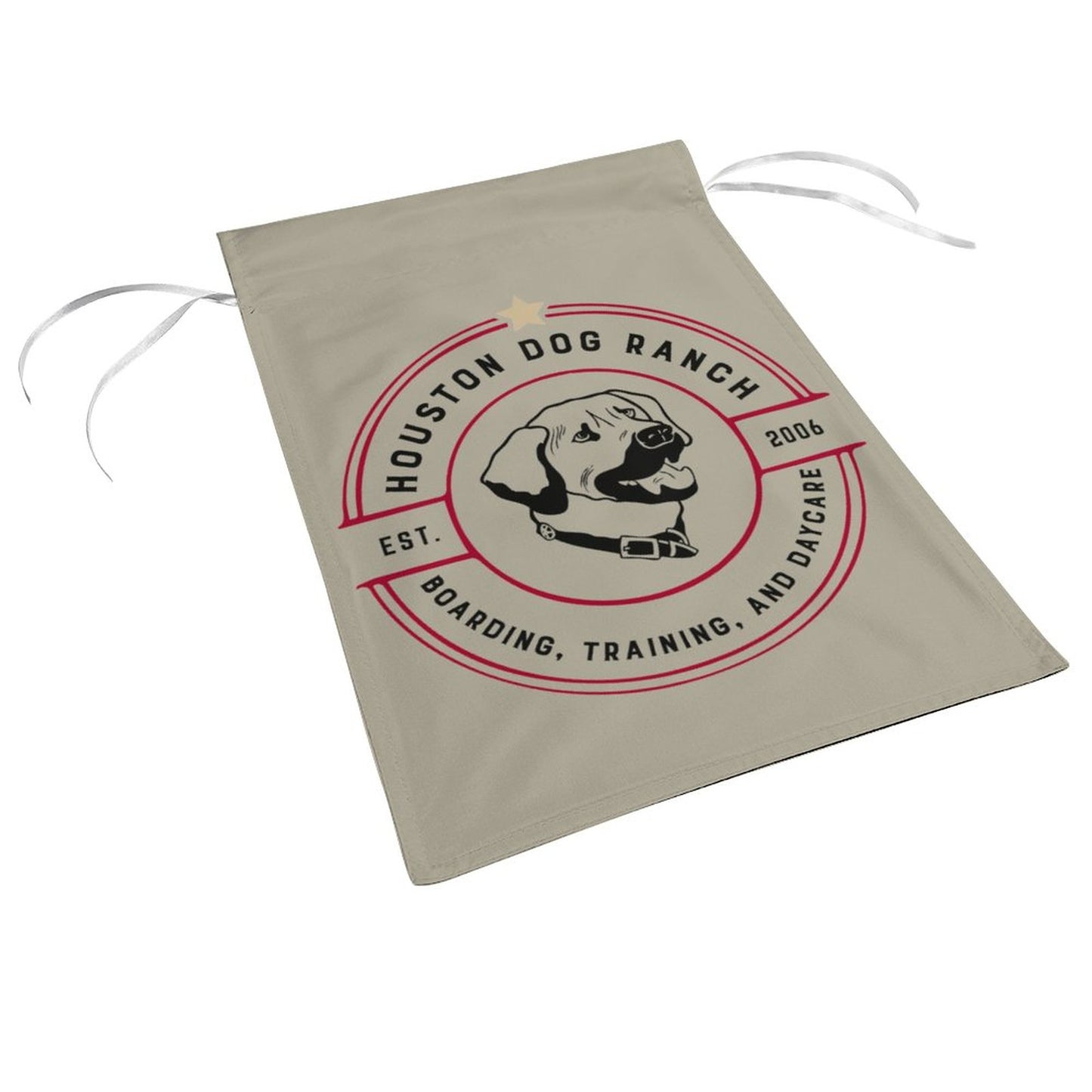 HOUSTON DOG RANCH  Garden Flag (2 Pics on 2 Sides)-12"x18"