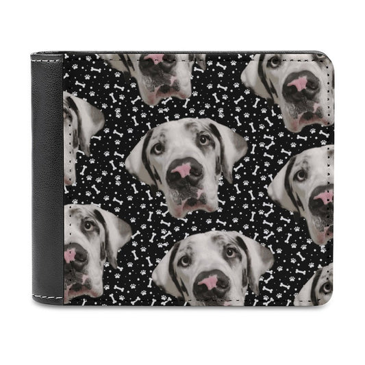 FACE w PAWS-n-BONES Leather Wallets