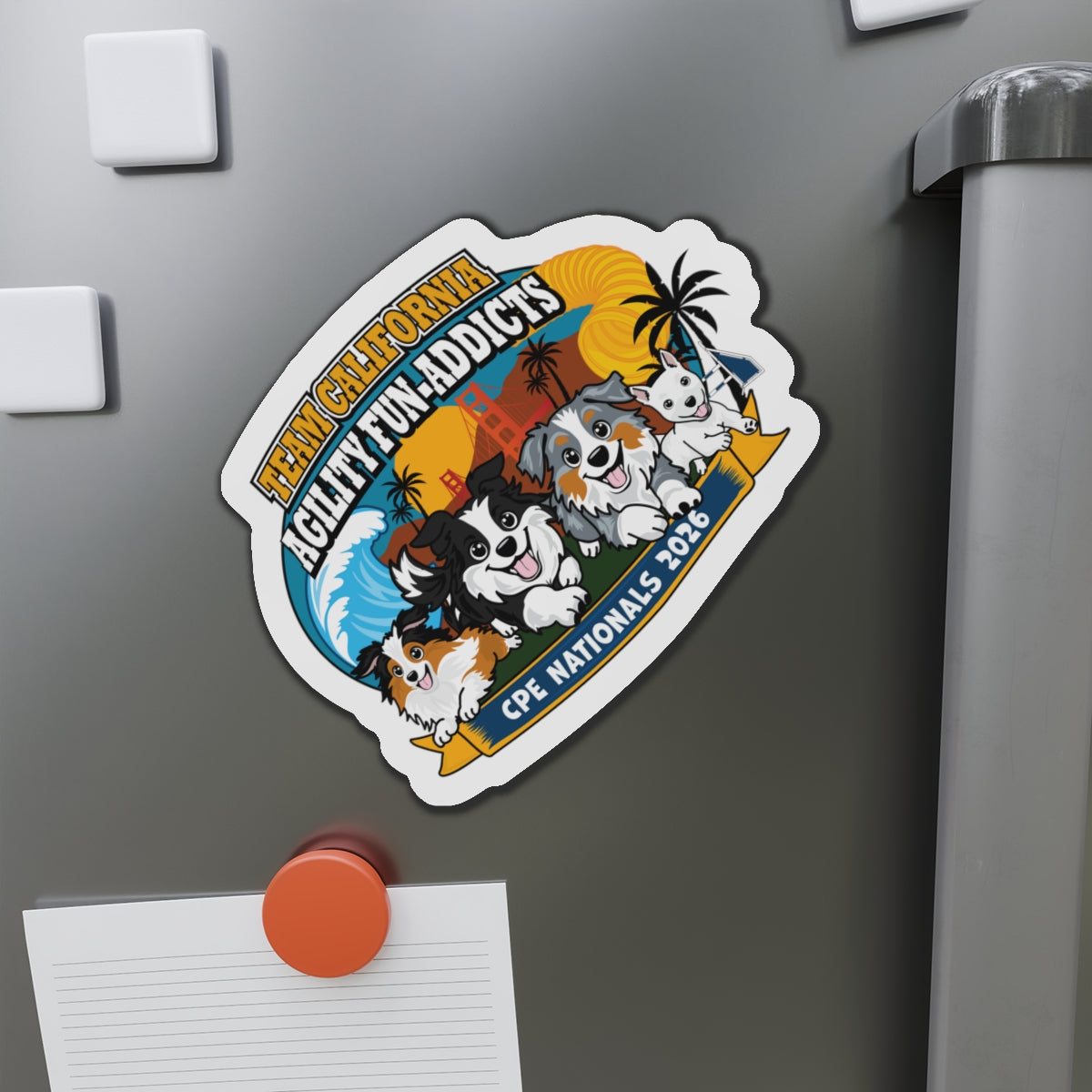 AGILITY FUN ADDICTS Magnet  6"