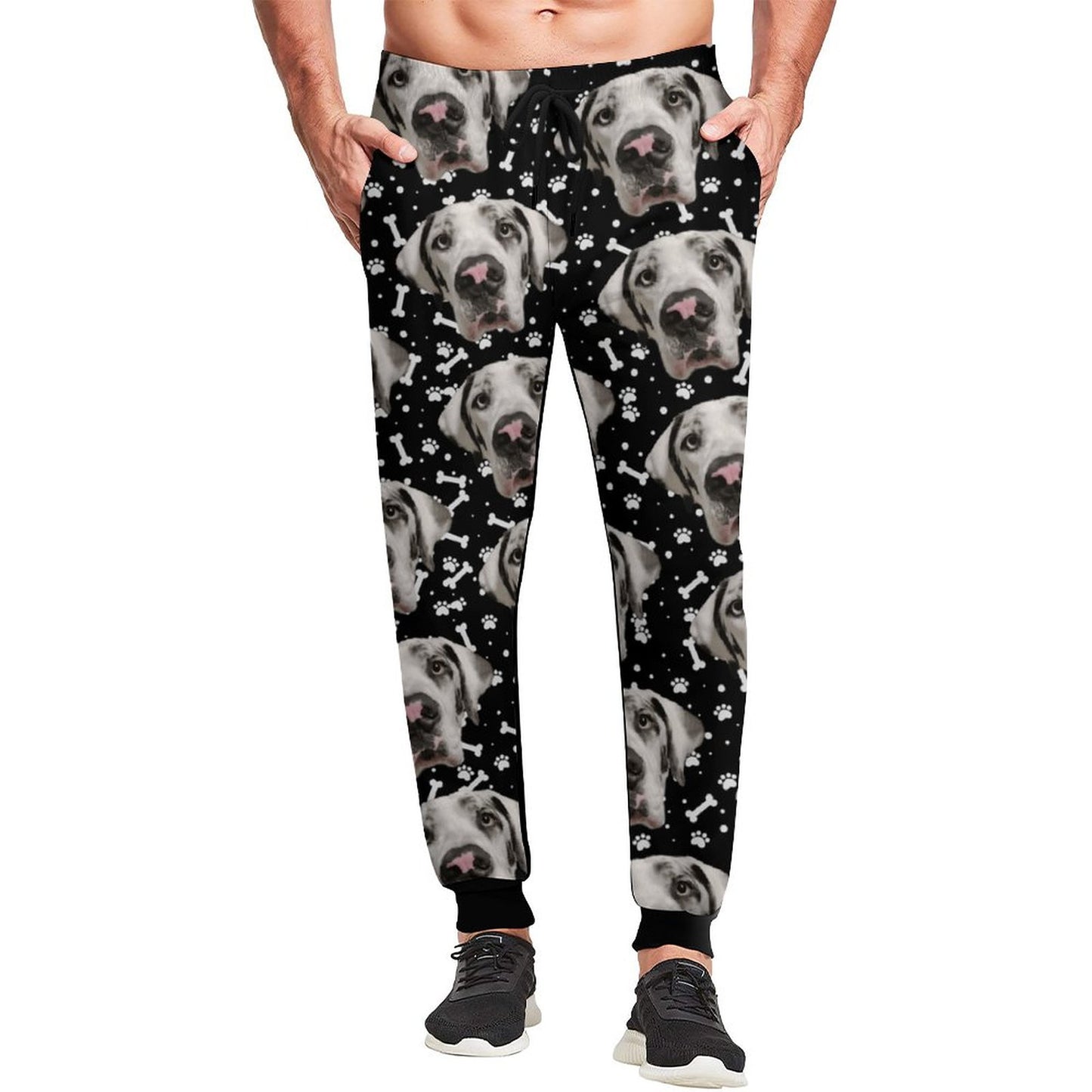 FACE w PAWS-n-BONES Men's Printed Sweatpants