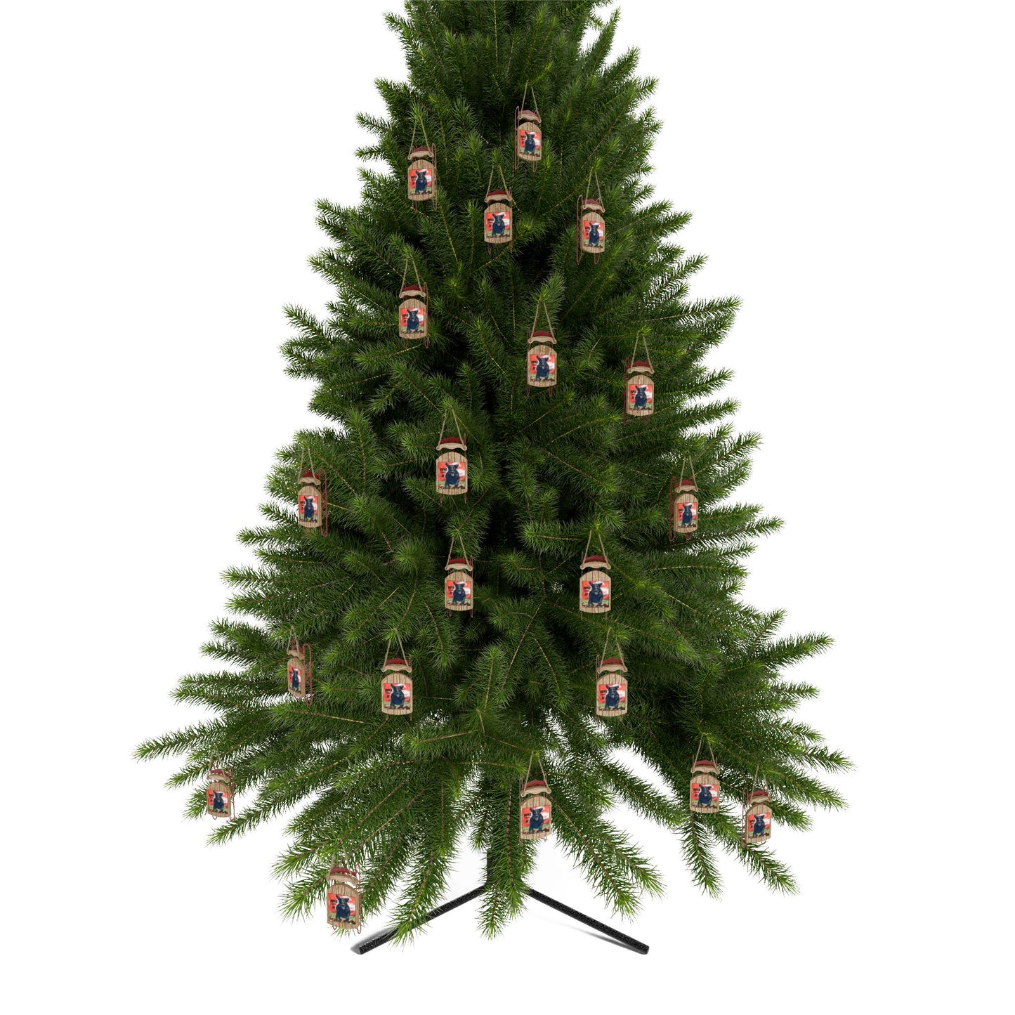 RIDER Sled Ornaments