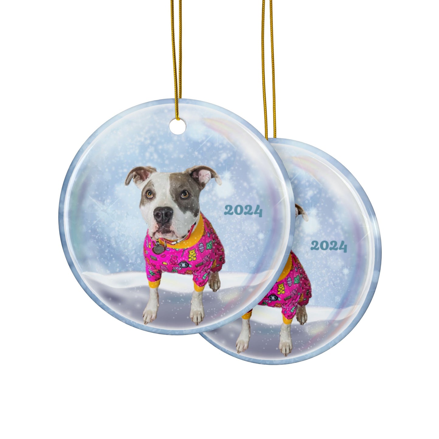 LADY DI - Ceramic Ornaments, Double-Sided  CIRCLE