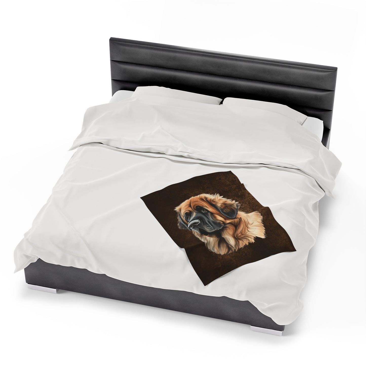 Leonberger Velveteen Plush Blanket