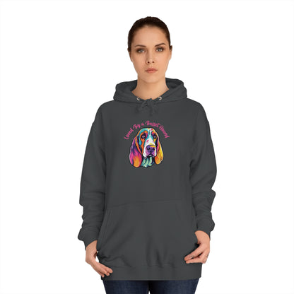 LOVED BY  BASSET 3 Unisex College Hoodie