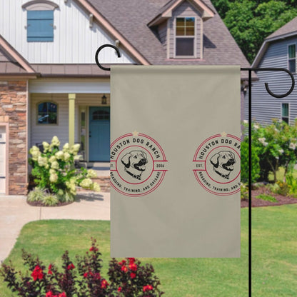HOUSTON DOG RANCH  Garden Flag (2 Pics on 2 Sides)-12"x18"