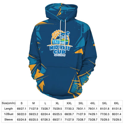 230gsm Men's Cool Hoodie with Double-layer Cap (All-Over Printing)