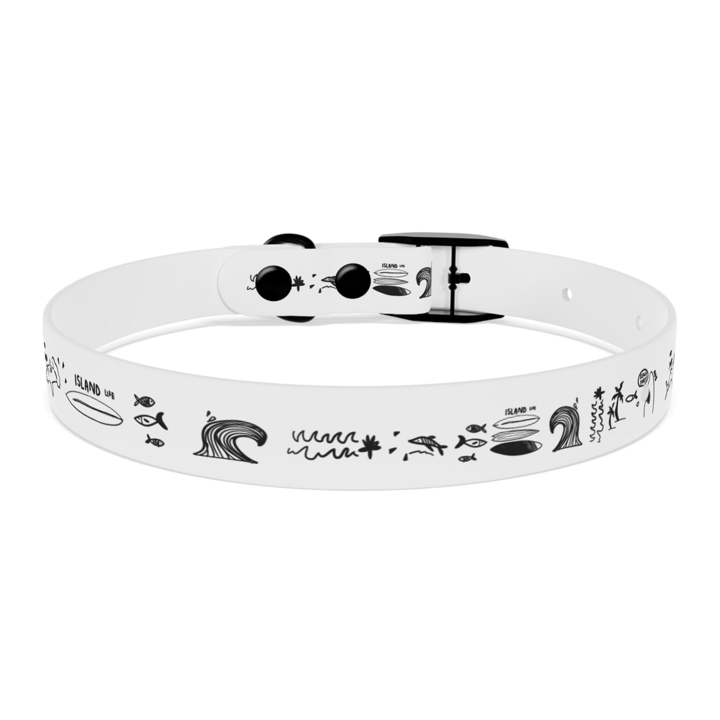 ISLAND LIFE SKETCH Dog Collar