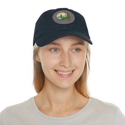 Puget Sound Disc Dogs Hat with Leather Patch (Round)