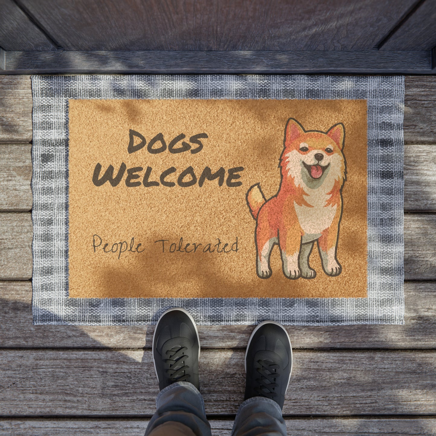 SHIBA - DOGS WELCOME Doormat