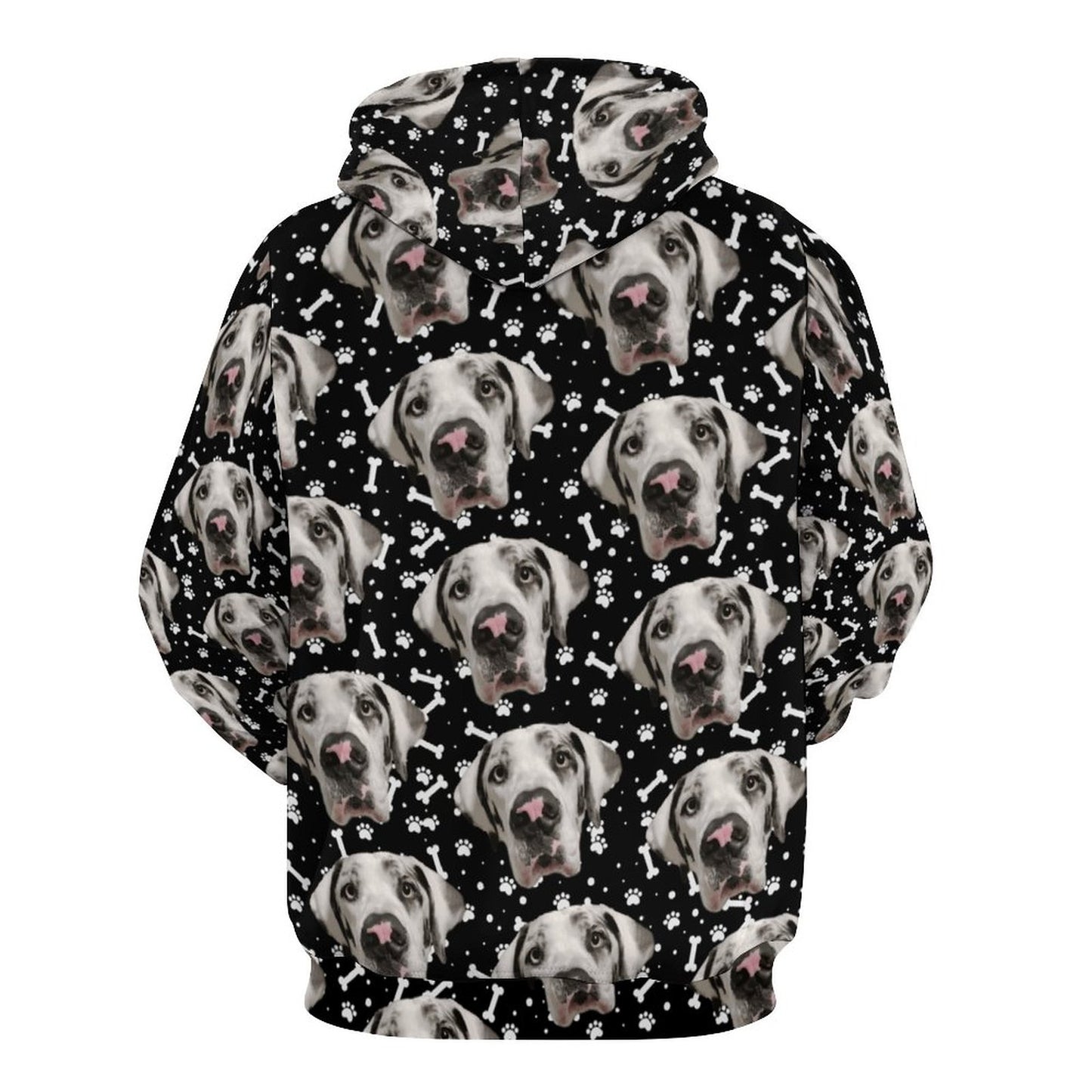 FACE w PAWS-n-BONES Hoodie