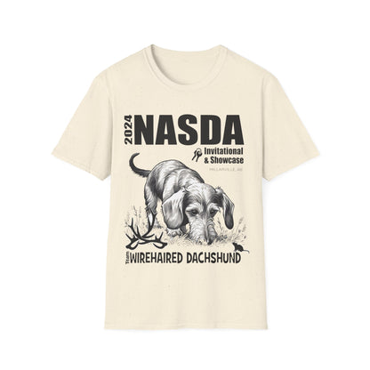 *Ginny, Geordie & Gerbils! * WIREHAIRED DACHSHUND - NASDA  Unisex Softstyle T-Shirt