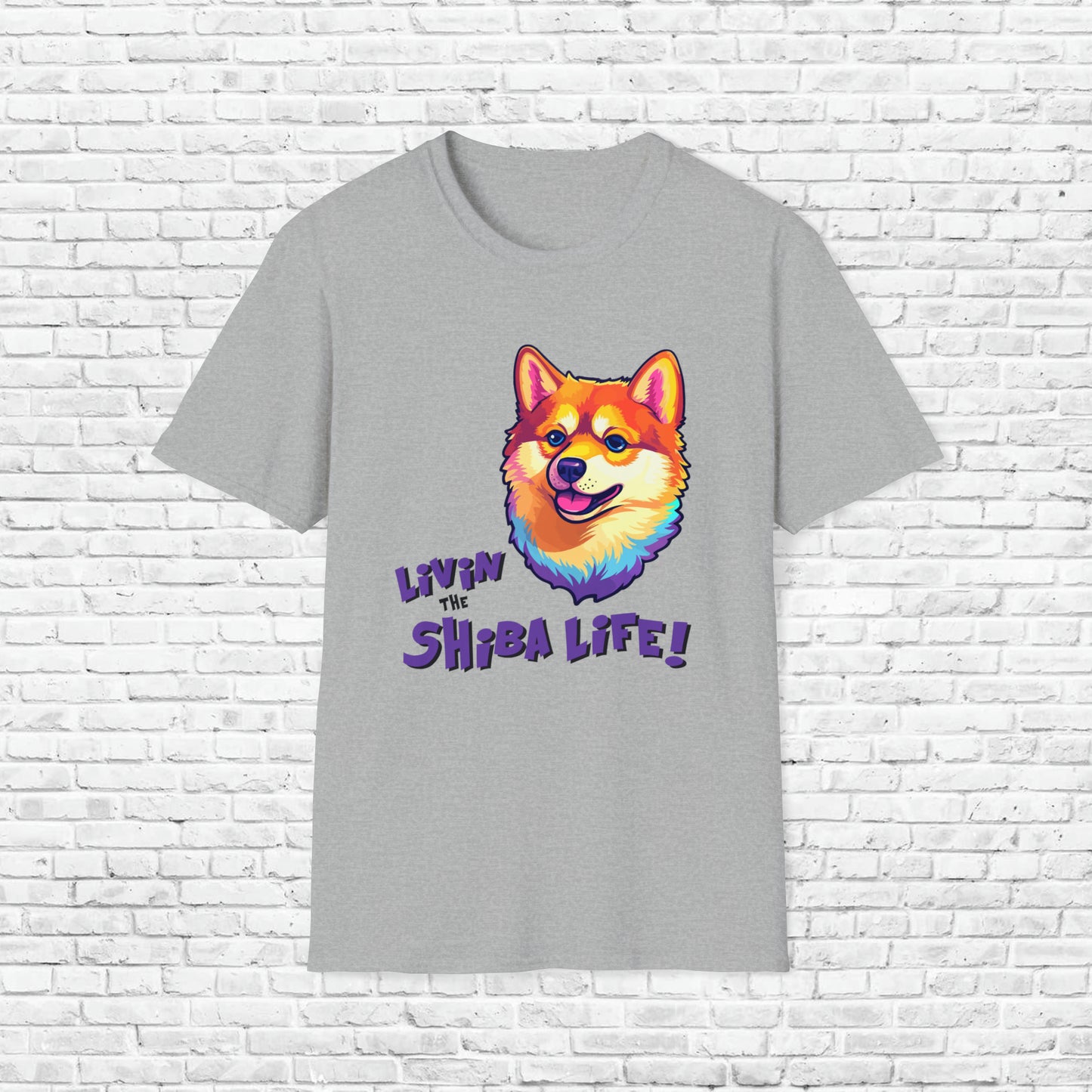 LOVED BY SHIBA 4 Unisex Softstyle T-Shirt