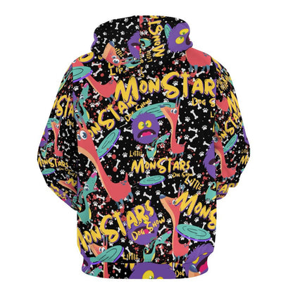 LITTLE MONSTERS  Hoodie with Double-layer Cap (All-Over Printing)