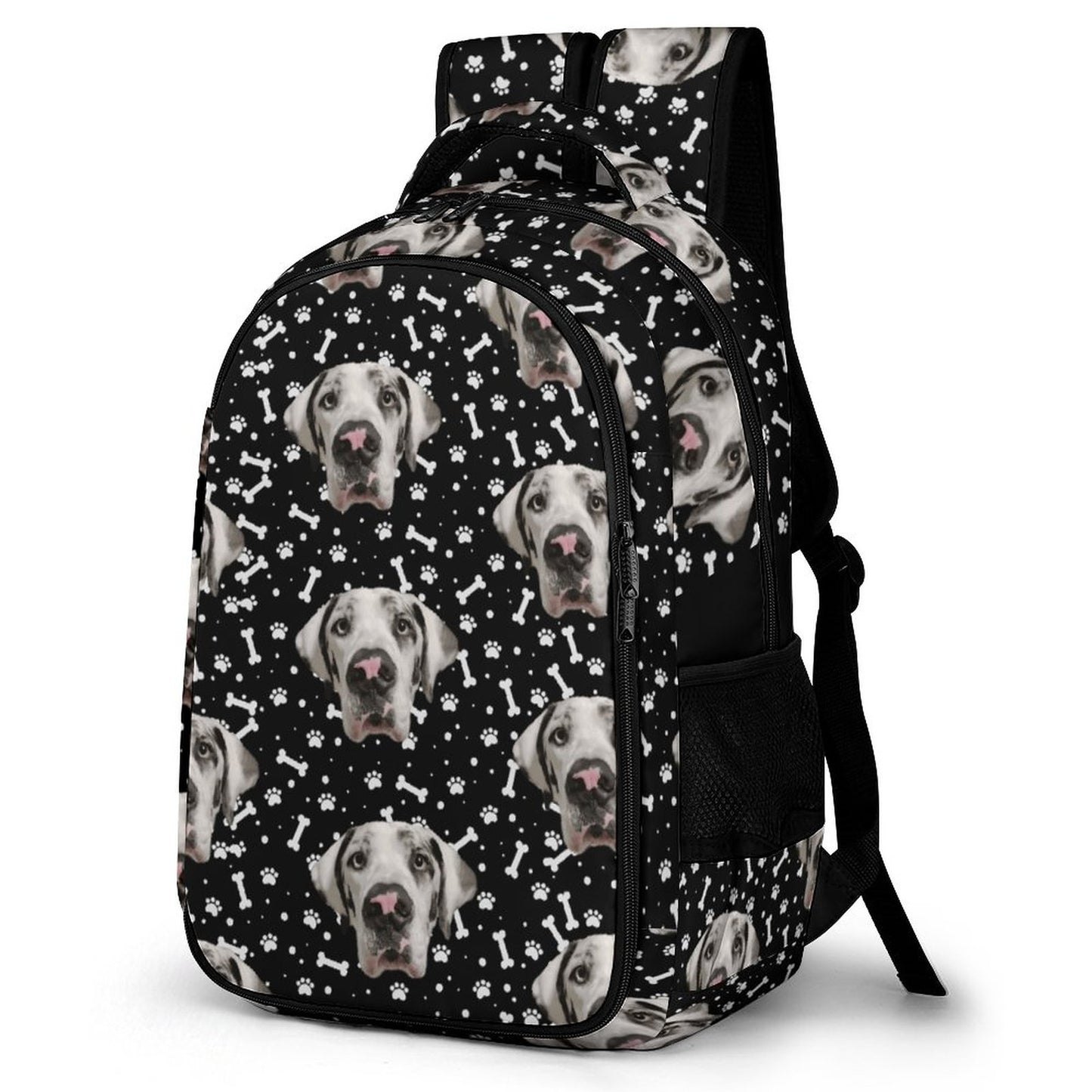 FACE w PAWS-n-BONES Multi-Pocket Travel Bag