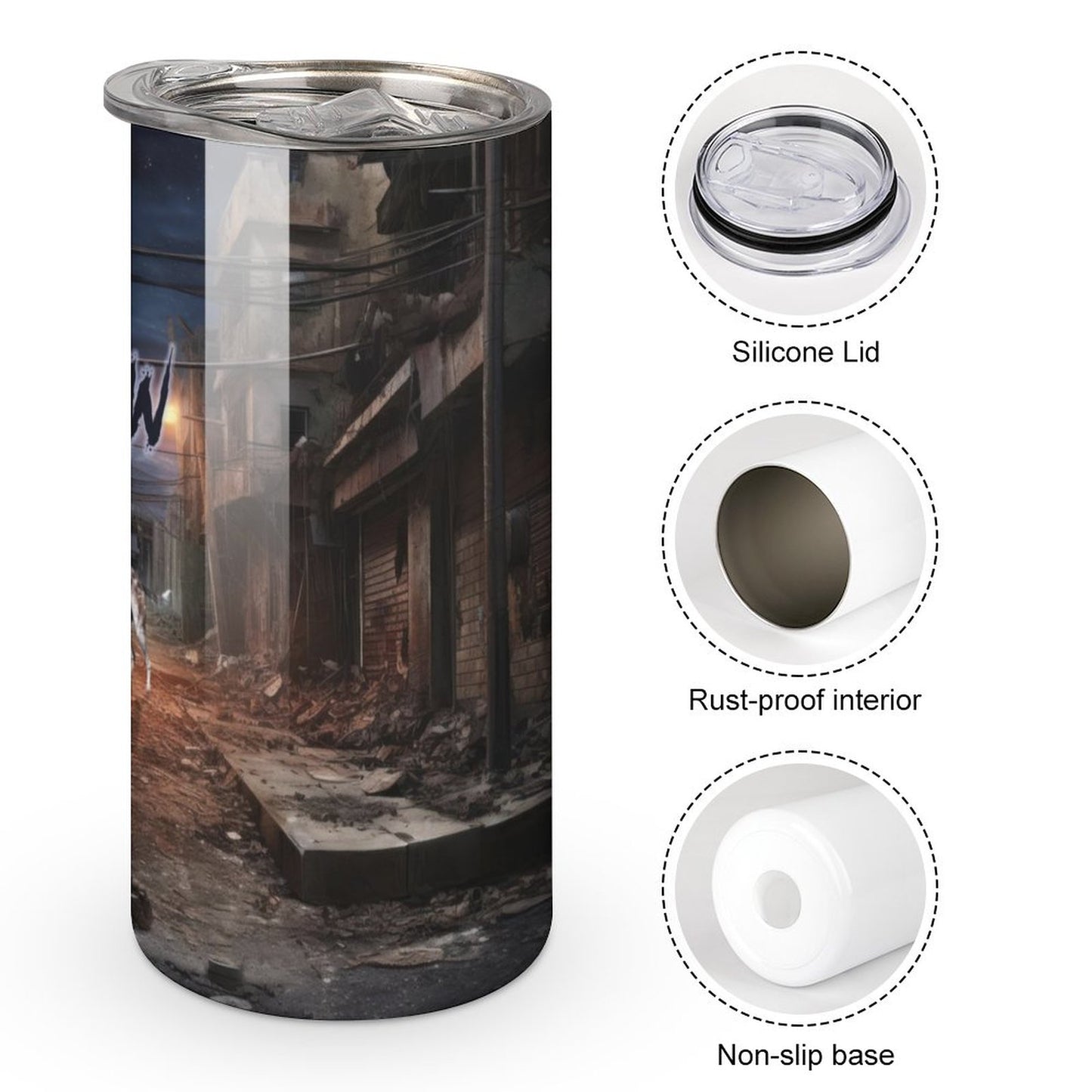 Apocalypse City Insulated Drinking Cup