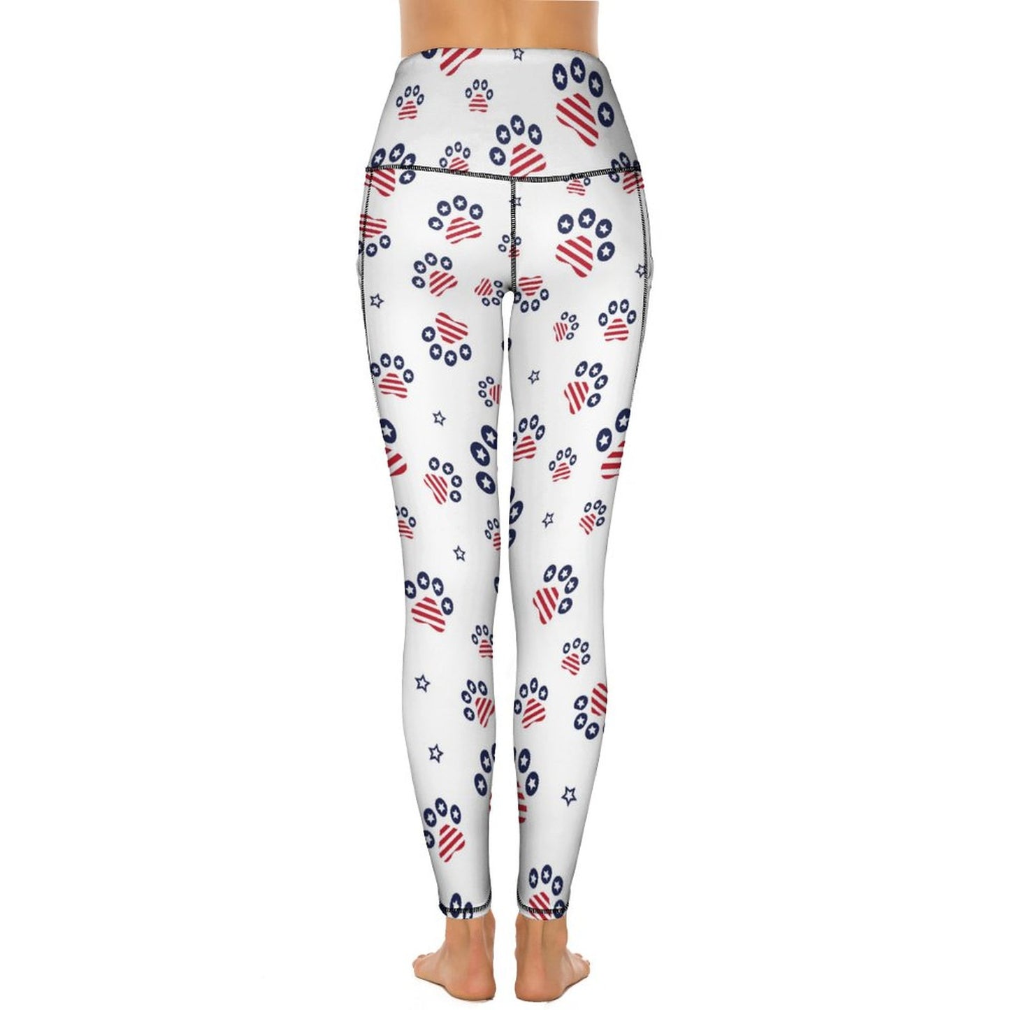 Custom Print Patterned Yoga Pants with 2 Pockets (All-Over Printing)