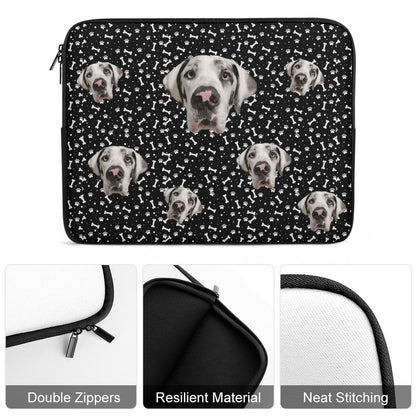 FACE w PAWS-n-BONES Laptop Case