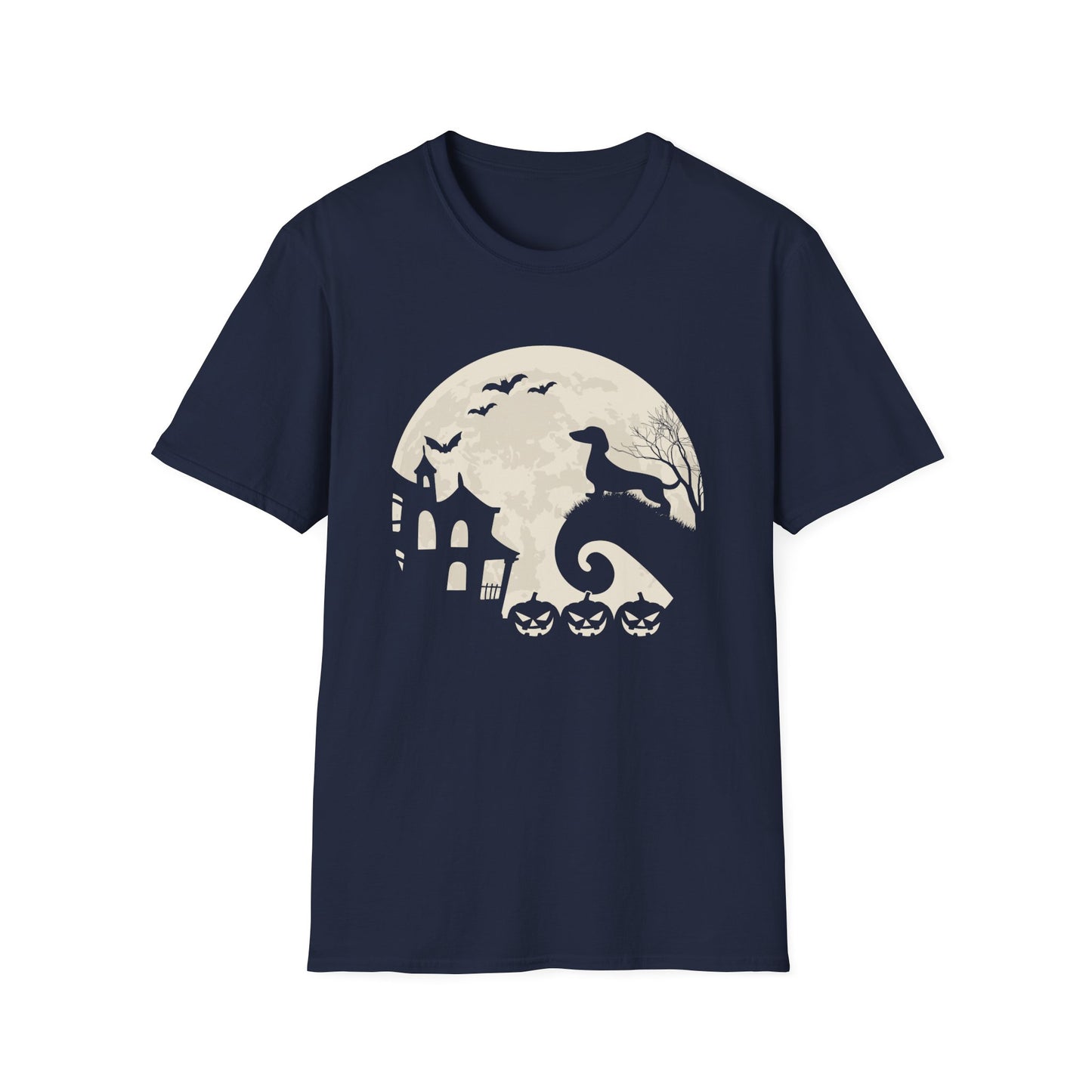 HALLOWEEN MOON - Doxie - Unisex Softstyle T-Shirt