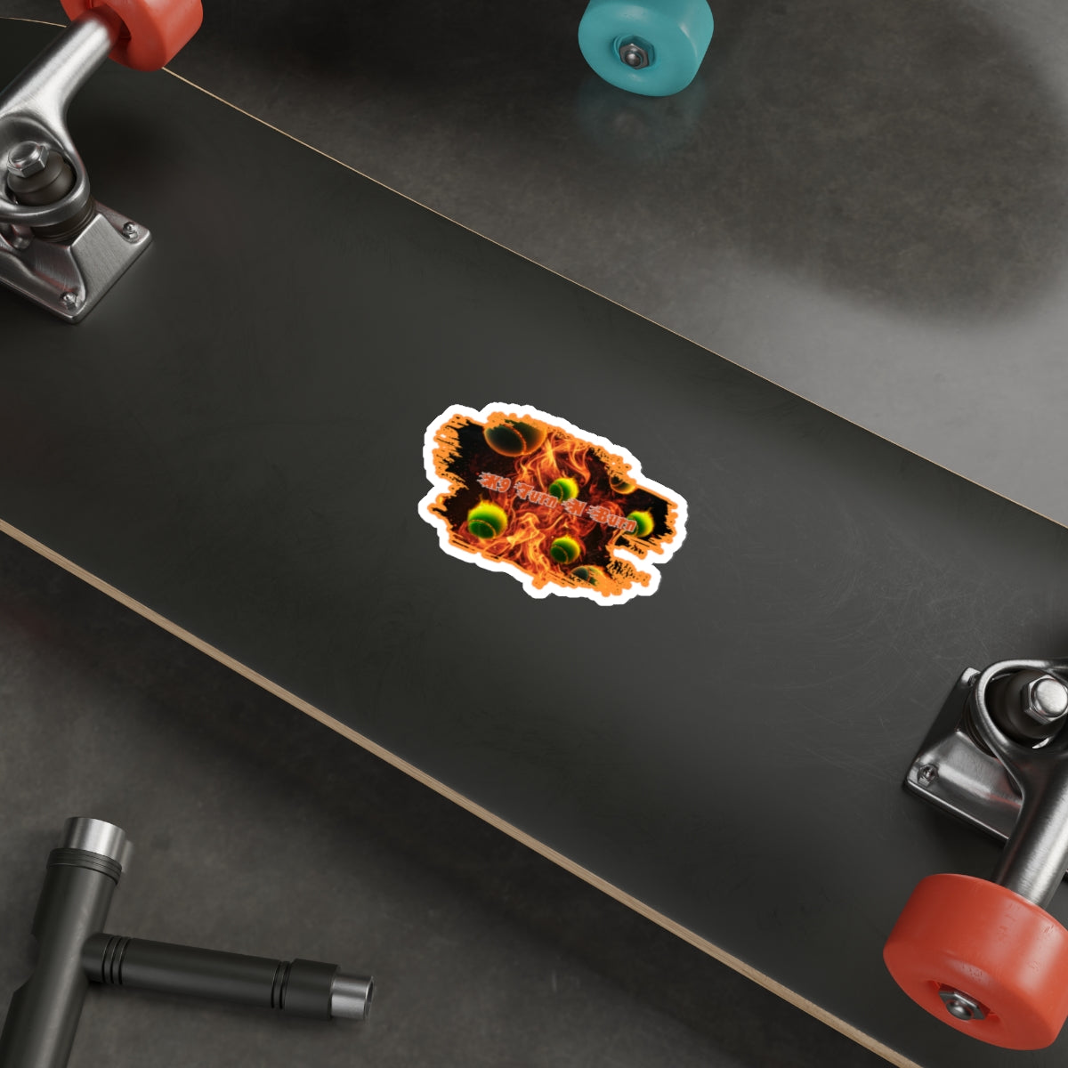 text  turn burn    Stickers