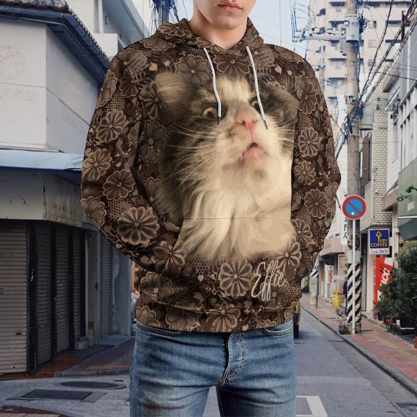 Custom Hoodie FACE PATTERN