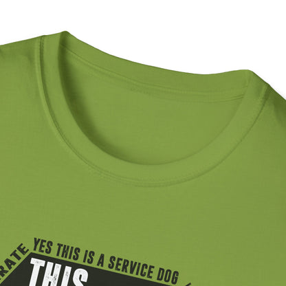 THIS DOG IS ALLOWED - SERVICE DOG _ Unisex Softstyle T-Shirt